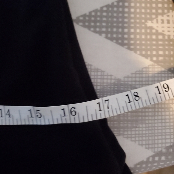 RACHEL Zoe Dropped Waist Dress Womens XS‎ Black Zippered Boat Neck Ruffle Hem - Picture 11 of 14